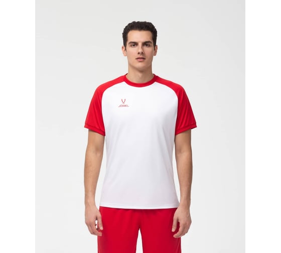 Игровая футболка Jogel CAMP Reglan Jersey JFT-1021, белый/красный, размер XL УТ-00016175