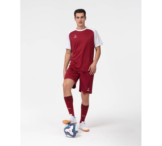 Игровая футболка Jogel CAMP Reglan Jersey JFT-1021, гранатовый/белый, размер XL УТ-00016183
