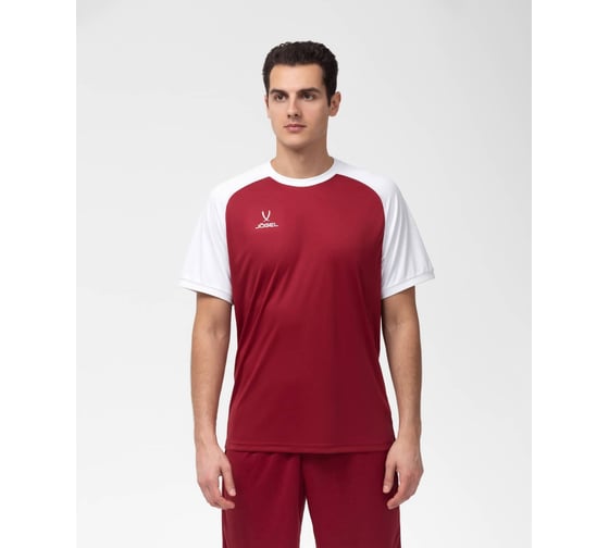 Игровая футболка Jogel CAMP Reglan Jersey JFT-1021, гранатовый/белый, размер XL УТ-00016183