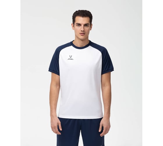 Игровая футболка Jogel CAMP Reglan Jersey JFT-1021, белый/темно-синий, размер S УТ-00016177