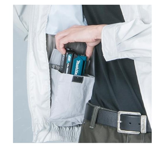 Куртка Makita 10.8В, 1.3-2.1 м3\м, 40-18.5ч, р.XL DFJ207ZXL