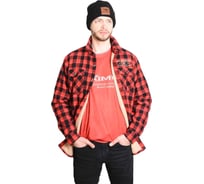 Рубашка с меховой подкладкой Alaskan красная, клетка, р. XXL AFSRCXXL