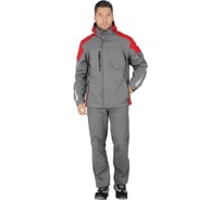 Куртка-штормовка iForm РЕСПЕКТ, серый-красный, р. 112-116, рост 170-176 Кур 704/112/170