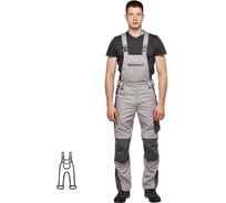 Мужской полукомбинезон ООО Комус л33-пк серый, р.48-50, рост 182-188 мод.пол2020 1676082