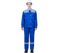 Женский летний костюм ГК Спецобъединение РАЦИОНАЛИЗАТОР, василёк-серый, 100% х/б Кос 795/88/170