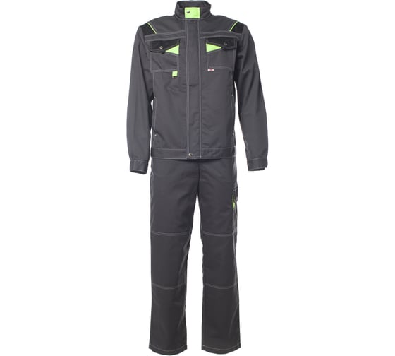 Костюм СПРУТ Корвет темно-серый/черный/лимон, размер 52-54/104-108, рост 182-188 102576 1