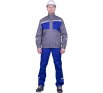 Летняя куртка ГК Спецобъединение СТРОНГ, серый-василек Кур 1609/120/170