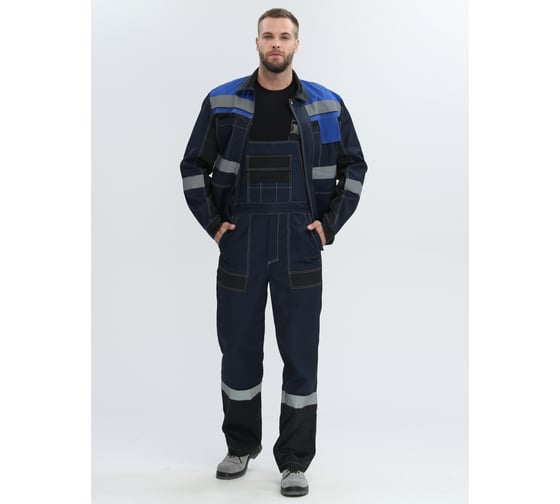 Костюм с полукомбинезоном Факел Виватный-2 IMP, темно-синий/черный/васильковый, размер 64-66, рост 170-176 87490264.021 1