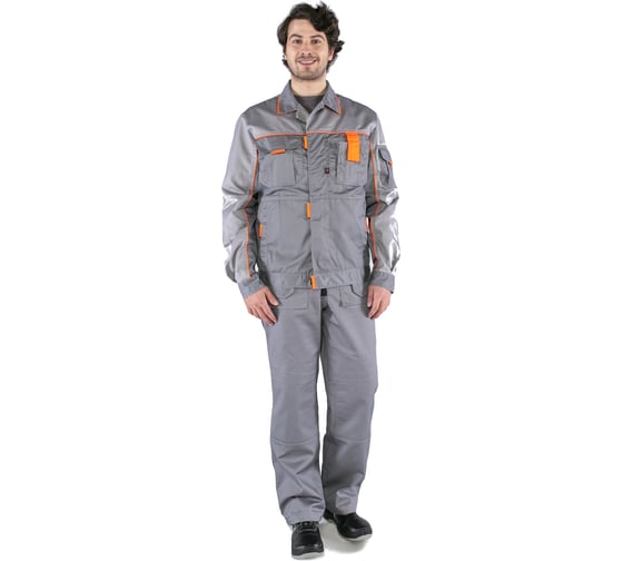 Костюм Факел Союз-Профессионал-2 серый/светло-серый/оранжевый, р. 60-62, рост 182-188 87475771.010 1