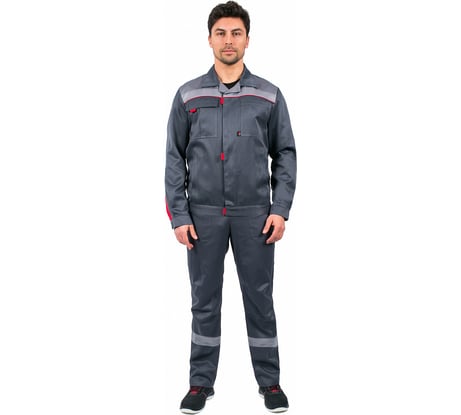 Костюм Флофт-2 СОП, ткань Смесовая 210, полукомбинезон, темно-серый/серый, 44-46; 170-176 Факел 87472446.001