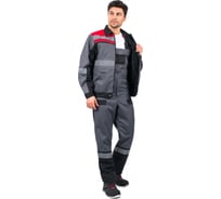 Костюм Факел Виват-2 Премиум серый/черный/красный, 56-58/170-176 87472062.007