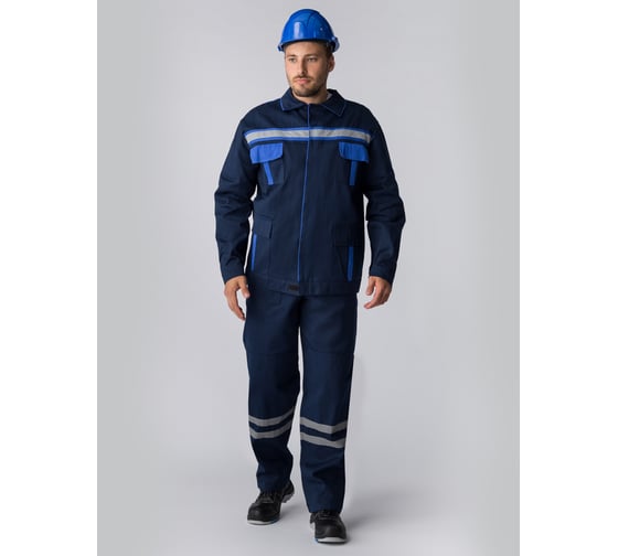 Костюм Факел ИТР темно-синий/васильковый, 48-50, 182-188 87474740.002 1