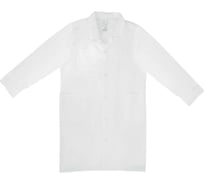 Халат рабочий ОФИСМАГ мужской, белый, бязь, размер 52-54, рост 182-188, плотность ткани 142 г/м2 610726