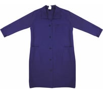 Халат рабочий ОФИСМАГ мужской, синий, бязь, размер 56-58, рост 182-188, плотность ткани 142 г/м2 610825