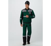 Костюм Факел Виват-2 Премиум IMP ткань Смесовая 240 г/кв. м, п/к, зеленый/черный/серый, размер 56-58, рост 194-200 87489746.015