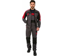 Костюм Факел Формула серый/красный/черный, р.56-58; рост 170-176 87473497.007