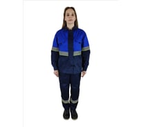 Костюм летний женский Уралспецзащита "Южная широта" куртка + брюки, васильковый/синий, 56-58/182-188 юш-жен-кбр-син-56-182