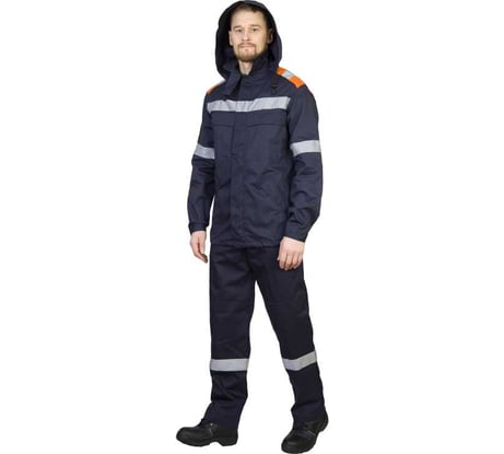 Костюм FORT специальный для защиты от нефти и нефтепродуктов к+п к т синий+оранж Форт  р 56-58 182-188 Ойл 00501457769