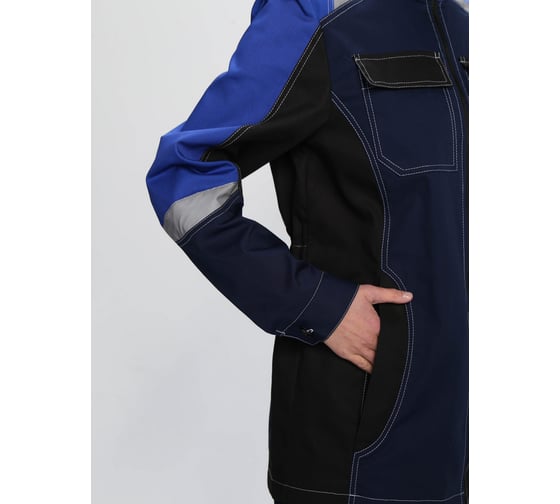 Костюм женский ФАКЕЛ Формула-1 IMP ткань Смесовая, 240 г/кв. м, брюки темн. синий/васильковый/черный, размер 52-54, рост 158-164 87490984.007
