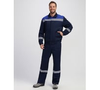 Костюм с полукомбинезоном Лигор-2 Премиум СОП К. Факел (ткань смесовая, 240) т.синий/васильковый, 44-46; 182-188 87490664.005