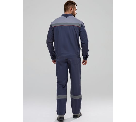 Костюм ФАКЕЛ Флагман-Фаворит-1 СОП IMP ткань Саржа, 250 г/кв. м, брюки, темн. серый/светл. серый, размер 56-58, рост 170-176 87489236.015