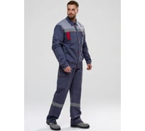 Костюм ФАКЕЛ Флагман-Фаворит-2 СОП IMP ткань Саржа, 250 г/кв. м, п/к, темн. серый/светл. серый, размер 52-54, рост 182-188 87489195.012