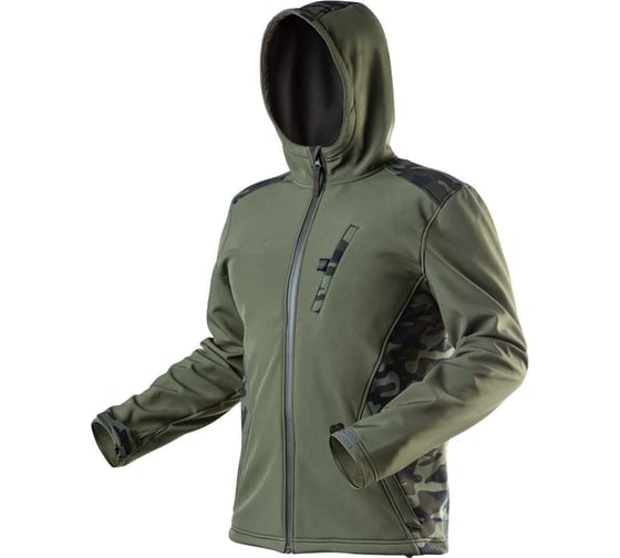 Рабочая куртка NEO Tools softshell цвет оливковый, размер S 81-553-S