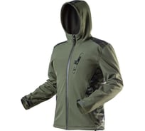Рабочая куртка NEO Tools softshell цвет оливковый, размер M 81-553-M