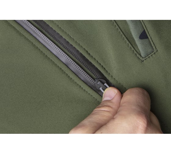 Рабочая куртка NEO Tools softshell цвет оливковый, размер M 81-553-M