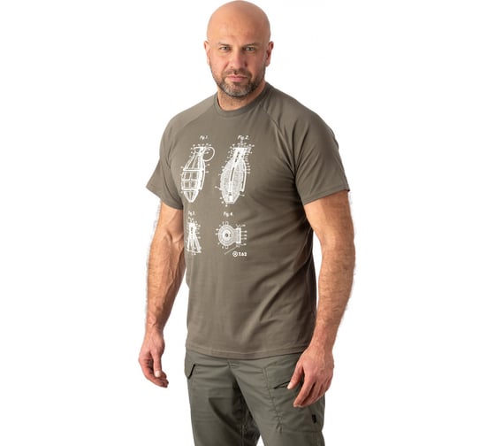 Футболка 7.62 Grenade Гренейд хлопок, олива 7TS-03OL_р-р XS 4610097012433