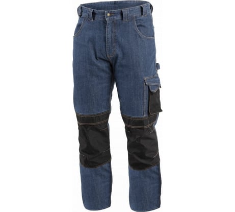 Брюки рабочие HOEGERT TECHNIK EMS джинсовые синие 3XL (58) HT5K355-3XL