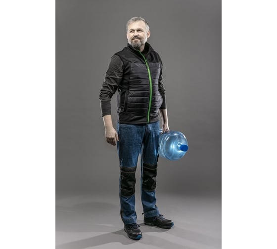 Брюки рабочие HOEGERT TECHNIK EMS джинсовые синие 3XL (58) HT5K355-3XL