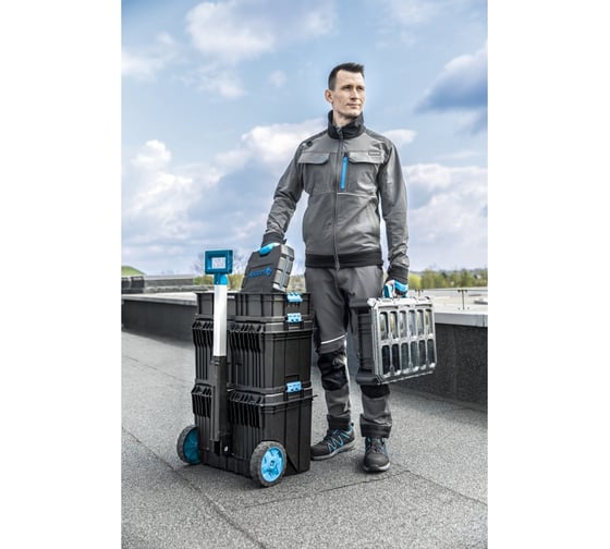 Брюки рабочие HOEGERT TECHNIK TAUBER 4-way stretch темно-серые 3XL (58) HT5K812-3XL