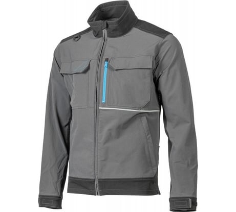 Куртка рабочая HOEGERT TECHNIK TAUBER 4-way stretch темно-серая 2XL (56) HT5K811-2XL