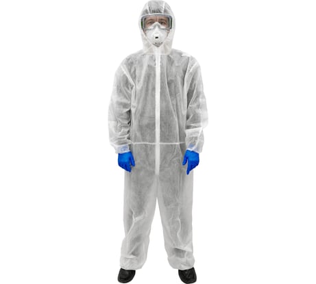 Одноразовый комбинезон ГК Спецобъединение белый Одо 050/XXXXL 128-1