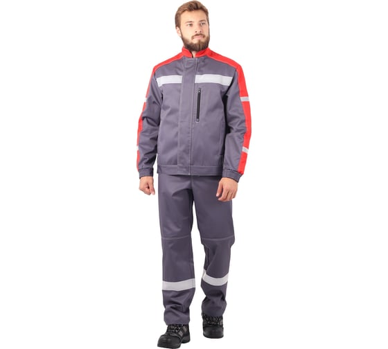 Костюм ГК Спецобъединение РОУД серый-красный Кос 451/88/170 1