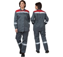 Костюм женский " Пантеон" Прабо серый/красный р-р 48-50/170-176 30124