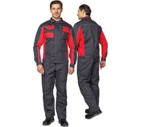 Костюм мужской Прабо " Бренд 2" 2020 т.серый/красный р-р 48-50/182-188 31825