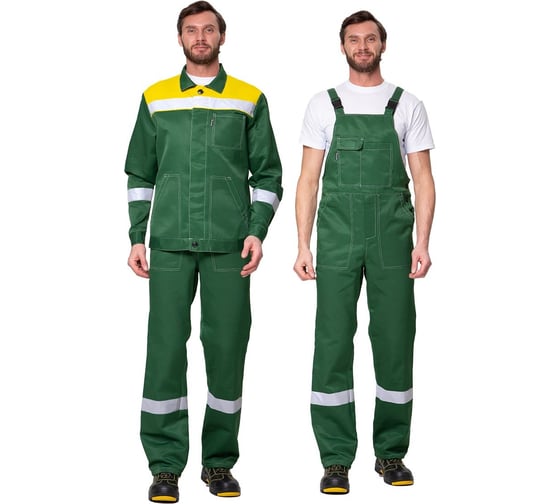 Костюм мужской Прабо " Пантеон 2" зелёный/жёлтый р-р 48-50/182-188 12630 1