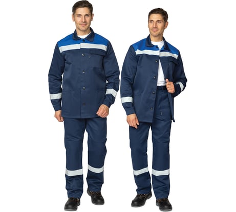 Костюм летний Прабо " Стандарт 1" т.синий/василёк р-р 56-58/170-176 31263