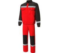 Костюм СОЮЗСПЕЦОДЕЖДА Мастер-Люкс с СВП, красный/черный, р.56-58, рост 182-188 2000000259734