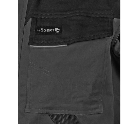 Куртка рабочая HOEGERT TECHNIK EDGAR темно-серая 3XL (58) HT5K284-2-3XL