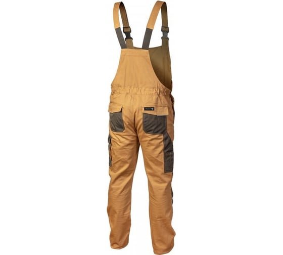 Полукомбинезон рабочий HOEGERT TECHNIK EDGAR бежевый  2XL SLIM HT5K272-XXL SLIM