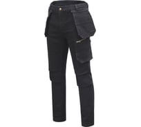 Брюки рабочие джинсовые HOEGERT TECHNIK ESDORF черные 3XL (58) HT5K935-4XL