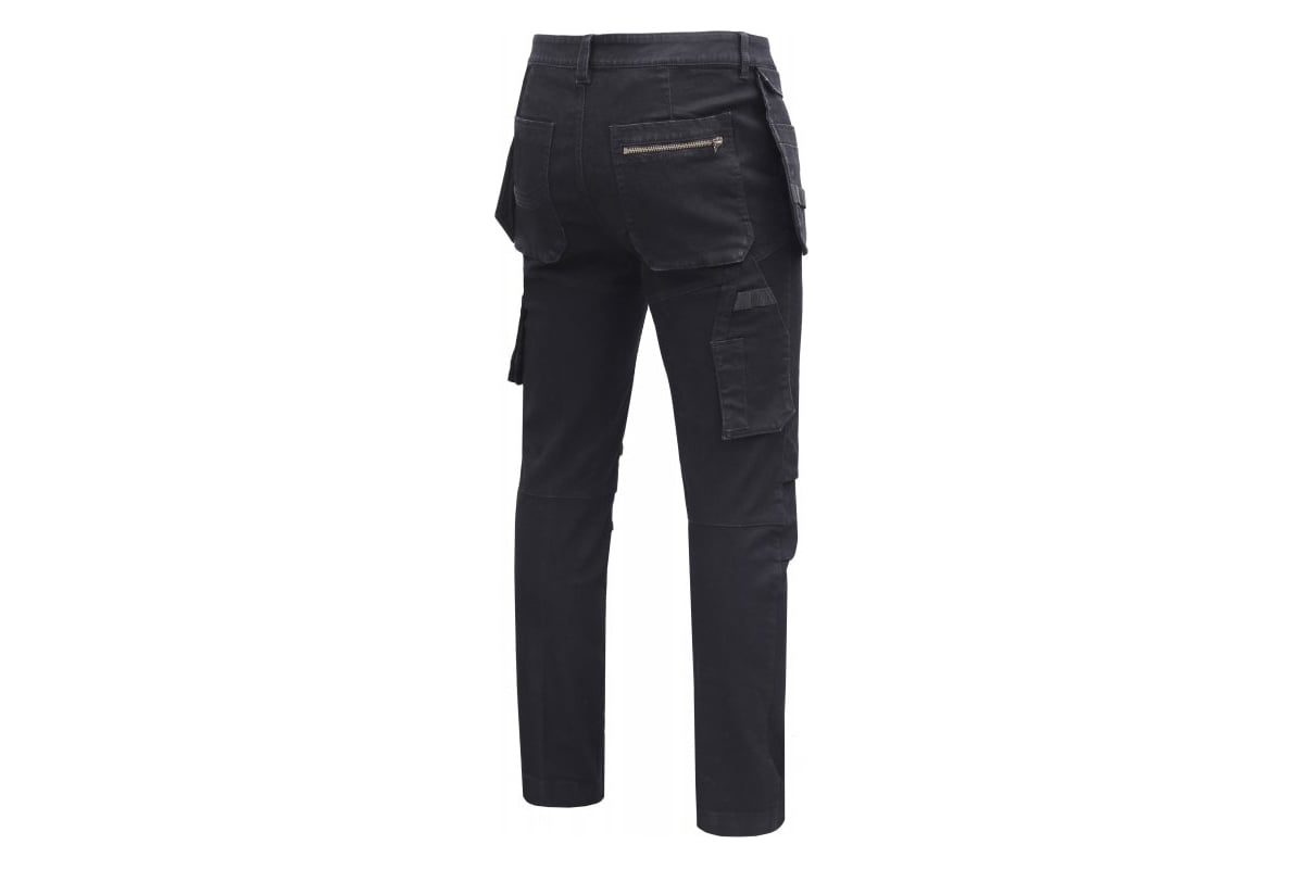 Брюки рабочие джинсовые HOEGERT TECHNIK ESDORF черные S (48) HT5K935-S ...