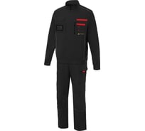 Костюм с отстегивающимися рукавами СОЮЗСПЕЦОДЕЖДА НЭКСТ (NEXT) черный/красный, размер 44-46, рост 170-176 2000000291819