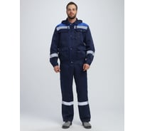 Костюм с полукомбинезоном и капюшоном Нейч-2 Факел (ткань смесовая, 210) т.синий/васильковый, 56-58; 158-164 87490712.014