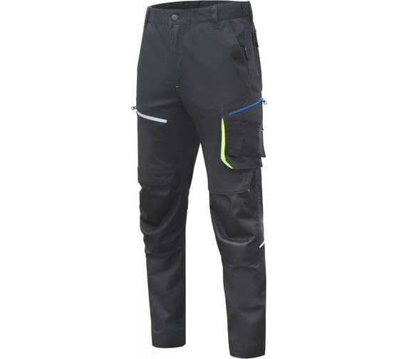 Брюки рабочие эластичные HOEGERT TECHNIK REETZ черные, размер 4XL (60) HT5K825-4XL 1