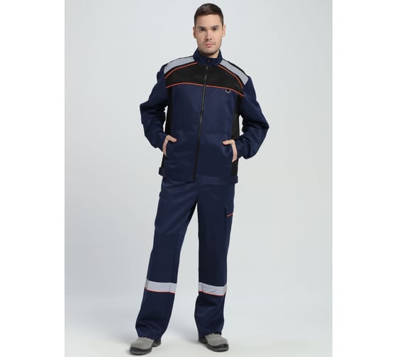 Костюм Факел Практик-2 СОП CH ткань смесовая, 210, п/к, темно-синий/черный, размер 48-50, рост 182-188 87490055.006 1