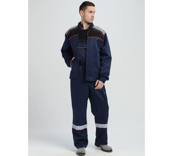 Костюм Факел Практик-2 СОП CH ткань смесовая, 210, п/к, темно-синий/черный, размер 64-66, рост 170-176 87490055.019 1
